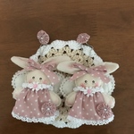 ペア♥エンジェルうさぎ（ピンク）