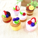フェルトままごと𓍯ケーキセットA