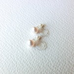 樹脂淡水パールノンホールピアス【イヤリング】