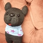 ぽっけに手 フレンチブルドッグ ぬいぐるみ