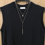 再入荷❤︎14kgf ゴールドバーのY字ネックレス