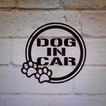 Dog in car 　カッティングステッカー　８