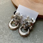 シルバー花びらリングピアス