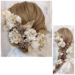再販✨ゴールドヘッドドレス★ウエディング★ナチュラル★ガーデン★結婚式★花嫁★卒業式★ヘアアクセサリー★ヘッドパーツ★マタニティフォト★成人式★金箔