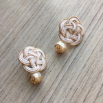 水引 和 white veilピアス❷ 〜浴衣や着物に。〜