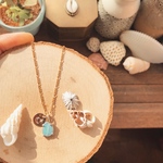 《silve925&14kgf》Clear sky color✧ opal necklace❤︎ 