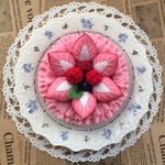 very×berry❤️フランボワーズ   フェルト ケーキ ホールケーキ ままごと