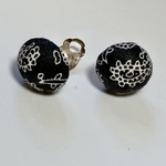 キッズイヤリング リボンときらきらビーズ