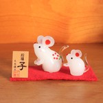 ＊受注制作・年内発送＊　子 干支ガラス ねずみ mini
