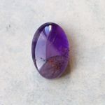 天然石＊トラピッチェ・アメジスト　オーバル　カボション　ルース　20 ct 