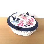 再販※蓋つきカゴ※蓋つき小物入れ※白いカゴ