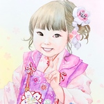 七五三 似顔絵