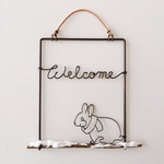 うさぎの雪の日Welcomeオーナメント