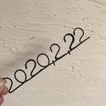 専用！！ワイヤーアート オーダー 日付け ワイヤークラフト