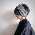 ターバンなヘアバンドDX　ソフトグレー