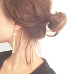 パールのチェーンタッセル ピアス/イヤリング