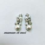 縦長♪オシャレ♡ビジューピアス(イヤリング)