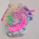 カラフルミニ巾着★マチ付き③