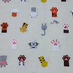 にゃんこの手 時々 おしり〈アイボリー〉50㎝