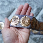 インド刺繍テープ　グレー【1ヤード】