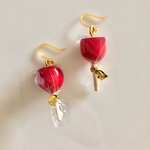 再販♡りんご飴  樹脂ピアス