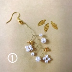 新作❄️小枝ピアス🌱①②