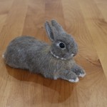 *arashi7541様リクエスト*ネザーランドドワーフのうさぎさん 羊毛フェルト  チェスナット