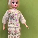 【値下げ】りかちゃん服ニットスーツカーディガン