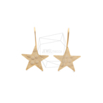 ERG-1187-MG【2個入り】スターフックピアス,Star Hook Earring/Star Earwire
