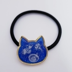 レジン ヘアゴム 猫 くらげのお遊戯
