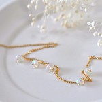 プレシャスオパール華奢なブレスレット14kgf
