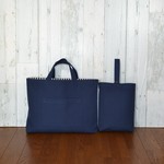 【選べるサイズ】シンプル！入園入学２点セット  ネイビー