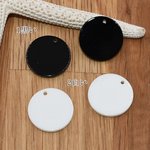 送料無料 20個 アクリルパーツ 丸 18mm チャーム【20ヶ】 A611-2