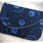 ▽フリーケース▽■北欧テイスト／タンポポbrooch(ネイビー)    