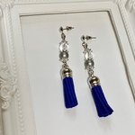 シルバーボールとサークルのピアス