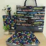 【オーダ－予約品】y様専用＊２種類電車柄入園グッズ