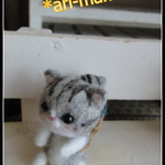 ＊こねこちゃんを背負ったねこちゃん（青）＊