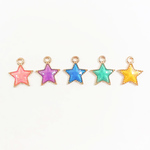 星のチャーム エナメル ５個セット