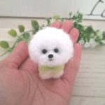 羊毛フェルト　ビションフリーゼ　ミニチュア　犬