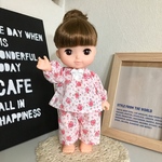 ピンクフラワーのパジャマ ＊メルちゃん ソランちゃんの服＊