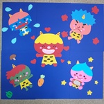 節分①保育園 幼稚園 壁面飾り