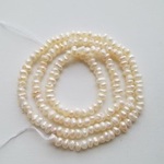 【約2～3×3～4mm　1連約33cm】淡水パール　バロック　ロンデル　
