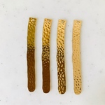 Gold Hammered Long Pendant Tops