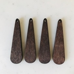 Dark Brown Wood Drop Pendant Tops