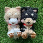 ふわもふあみぐるみワンちゃんキーホルダー（柴犬セット）