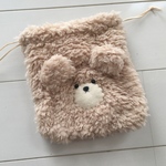 ふわふわ♪くま巾着★Mサイズ