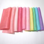 （S）正絹　胴裏　手染め羽二重10枚　はぎれセット　カラフル　つまみ細工用布・吊るし飾りに