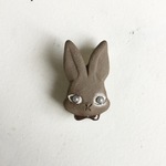 陶器ブローチ 賢治の兎