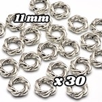 【A661】 送料無料 [約26個] フレームビーズ(4) サークル 【AS】 11mm