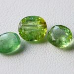 天然石＊コッパーベアリング・パライバトルマリン　オーバル＊ルース　2.4 ct 　3個